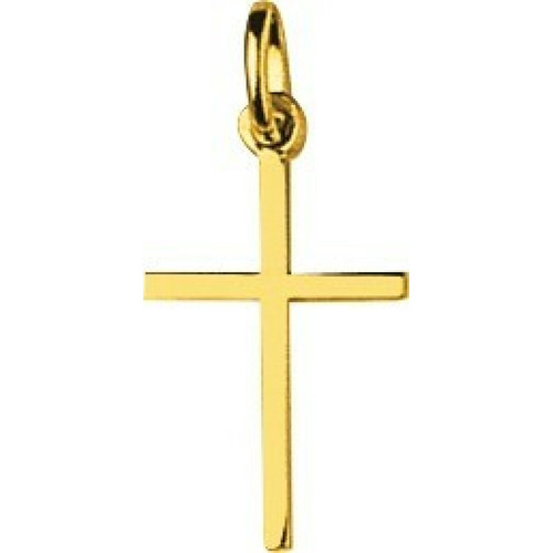 Stella - Pendentif Croix or 750/1000 jaune  (18K) - Bijoux religieux